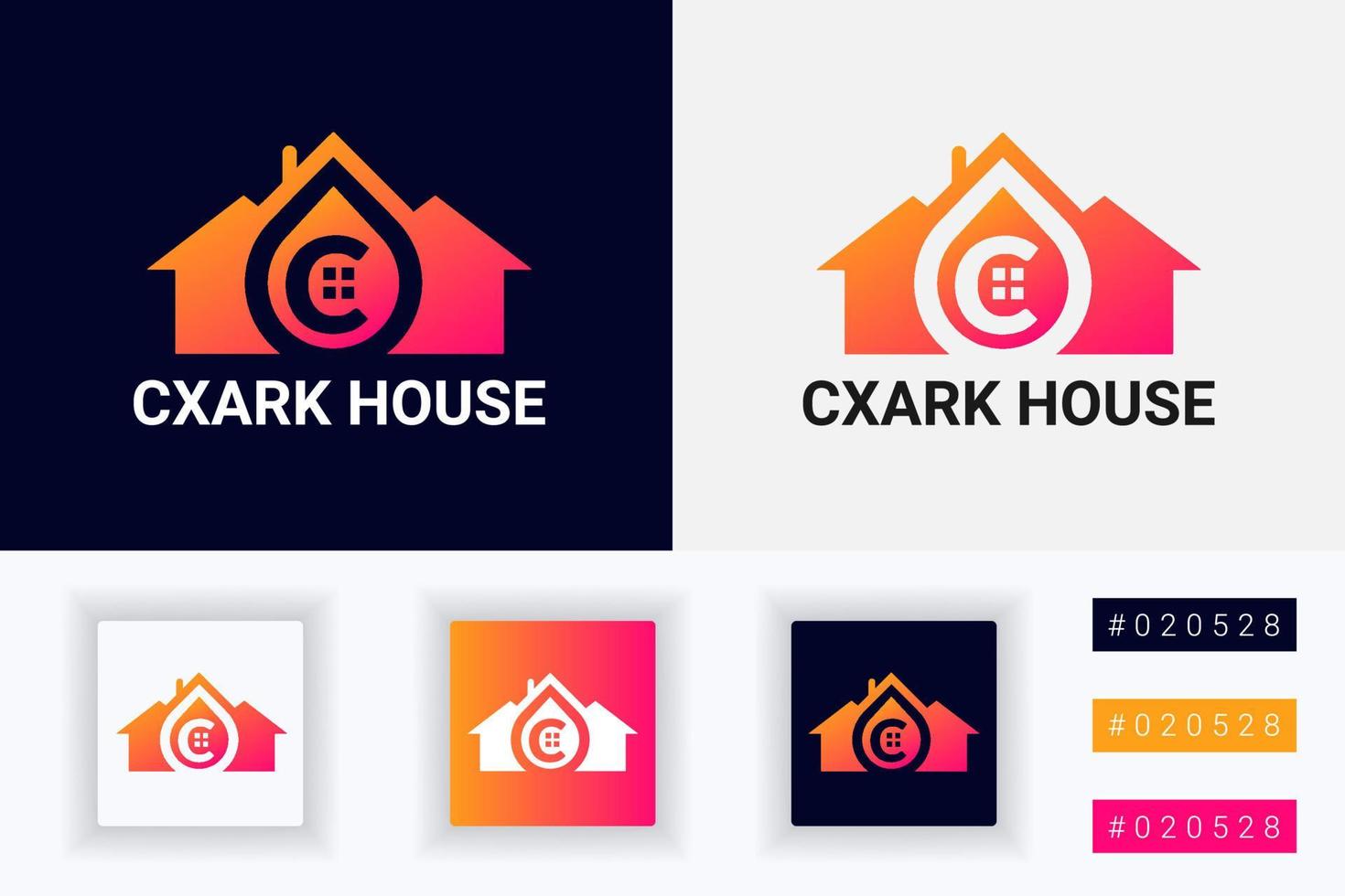 C Letter - Real Estate and Architecture Branding Identity logo templates vector