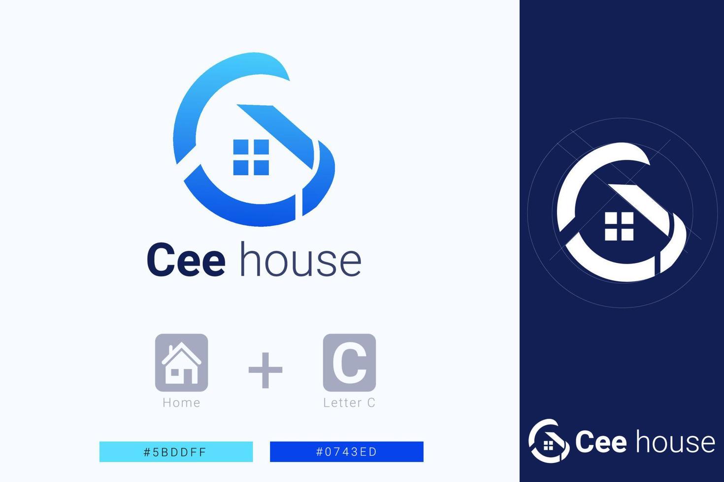 C Letter - Real Estate and Architecture Branding Identity logo templates vector