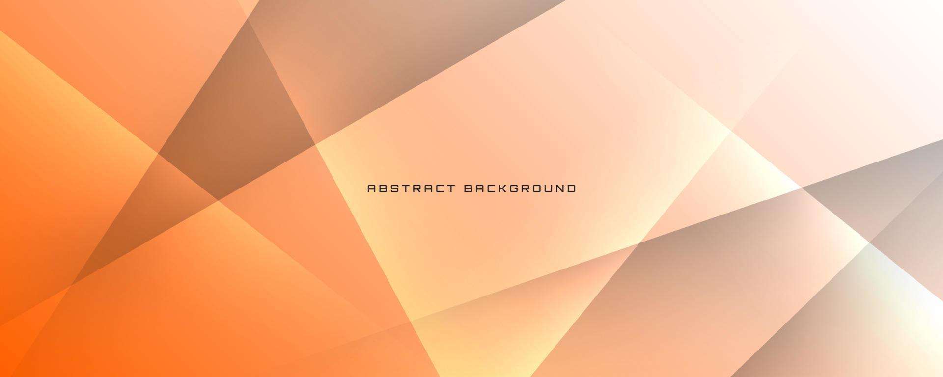 3D orange white geometric abstract background overlap layer on bright space with cutout decoration. Simple graphic design element future style concept for banner, flyer, card, cover, or brochure vector