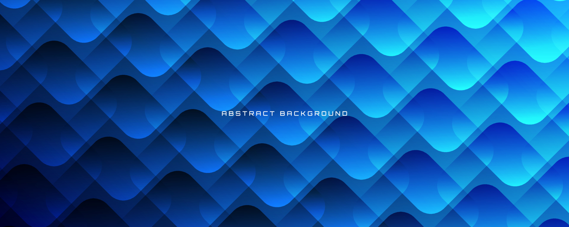 3D blue geometric abstract background overlap layer on dark space with  rounded rhomb effect. Graphic design element seamless pattern style concept  for banner, flyer, card, cover, or brochure 20240398 Vector Art at