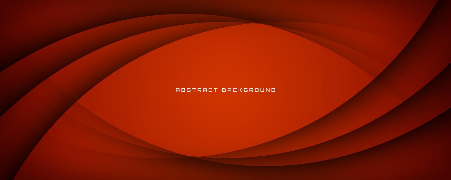 3D brown geometric abstract background overlap layer on dark space with cutout effect decoration. Minimalist graphic design element waves style concept for banner, flyer, card, cover, or brochure vector
