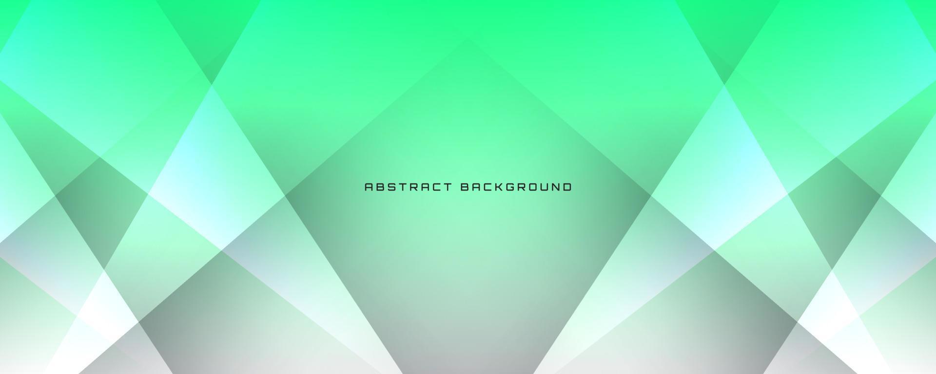 3D green white geometric abstract background overlap layer on bright space with cutout effect decoration. Simple graphic design element future style concept for banner, flyer, card, cover, or brochure vector
