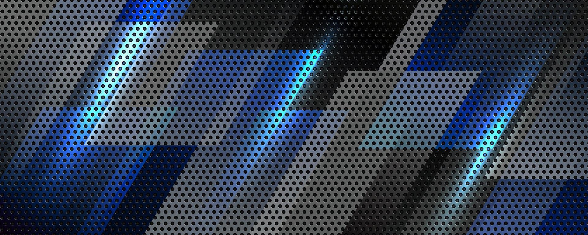 3D blue gray techno abstract background overlap layer on dark space