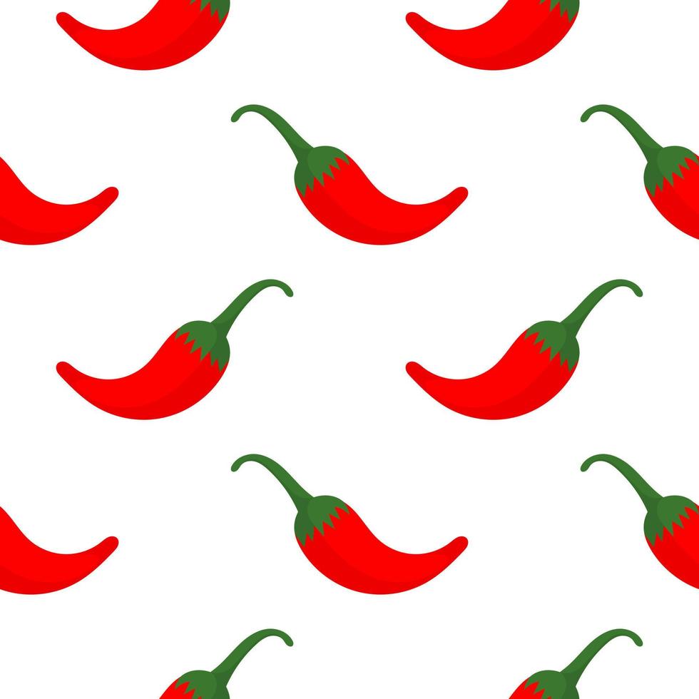 chili illustration seamless pattern vector
