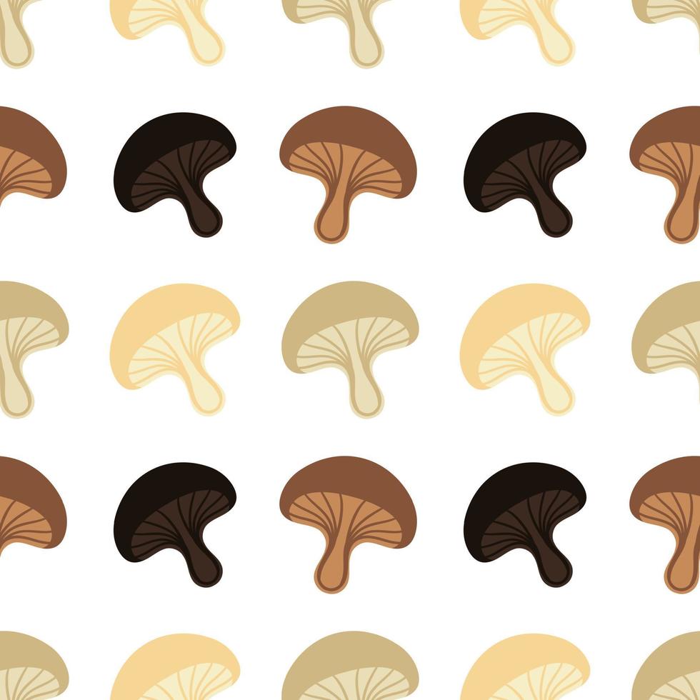 mushroom seamless pattern vector