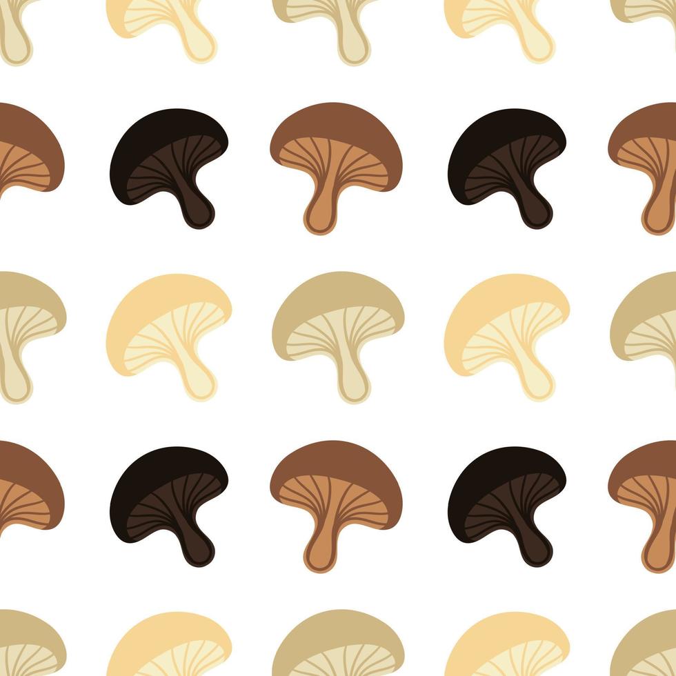 mushroom seamless pattern vector