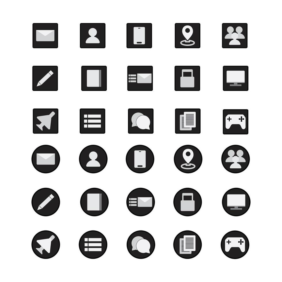 icons interface for business card card icon vector