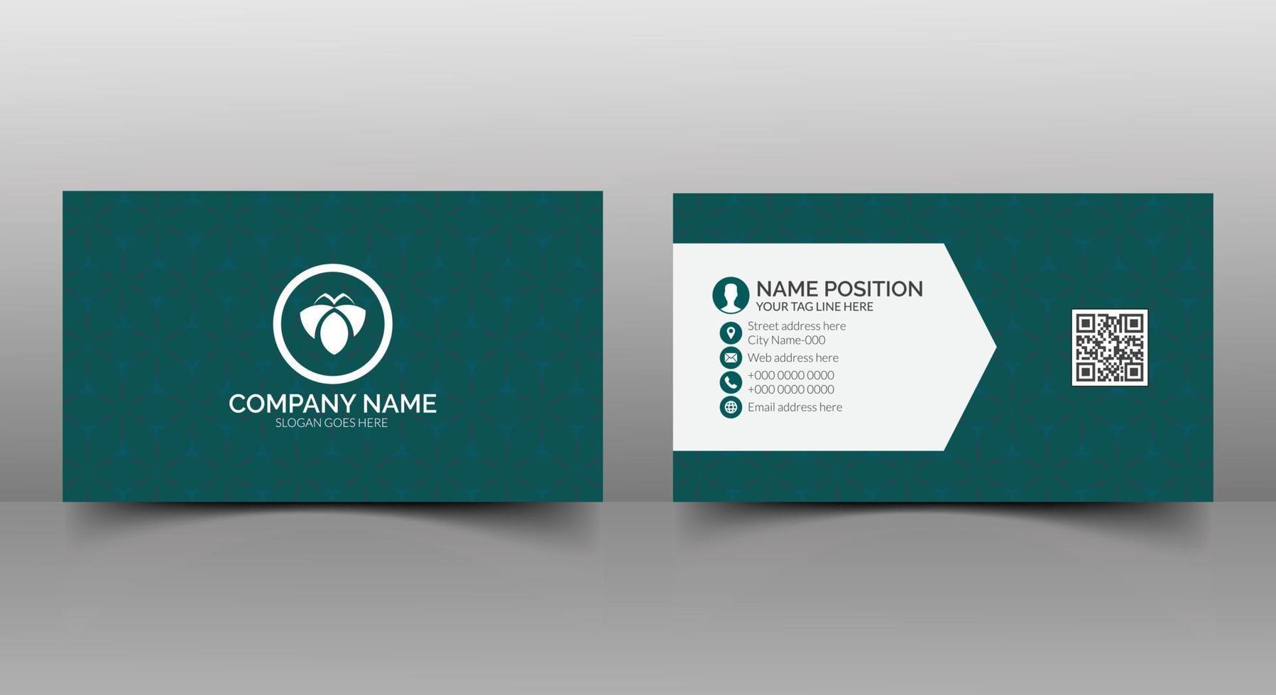 New stylish business card template design vector