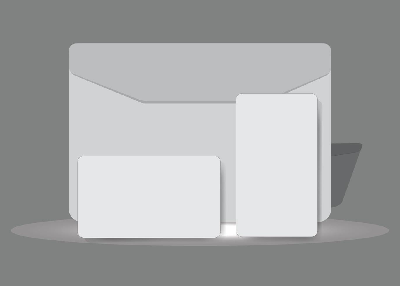 Pure mockup for business card vector