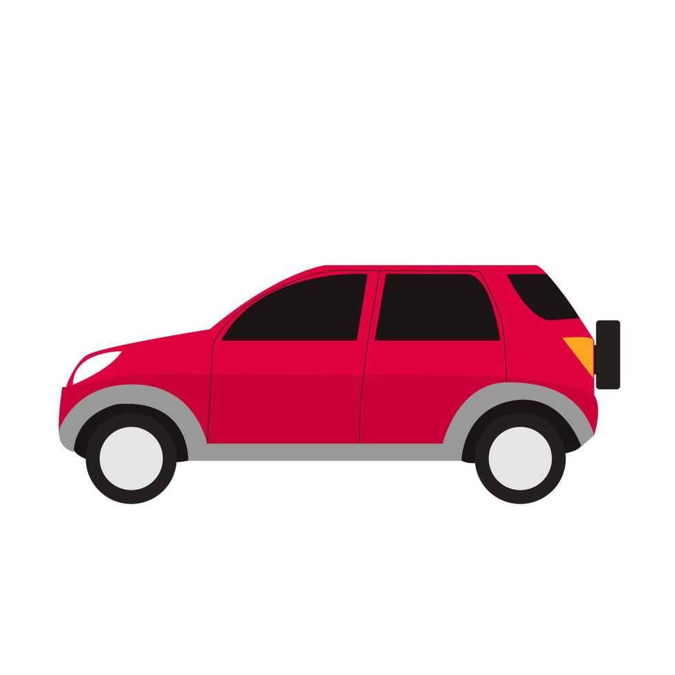 Pink car vector mockup