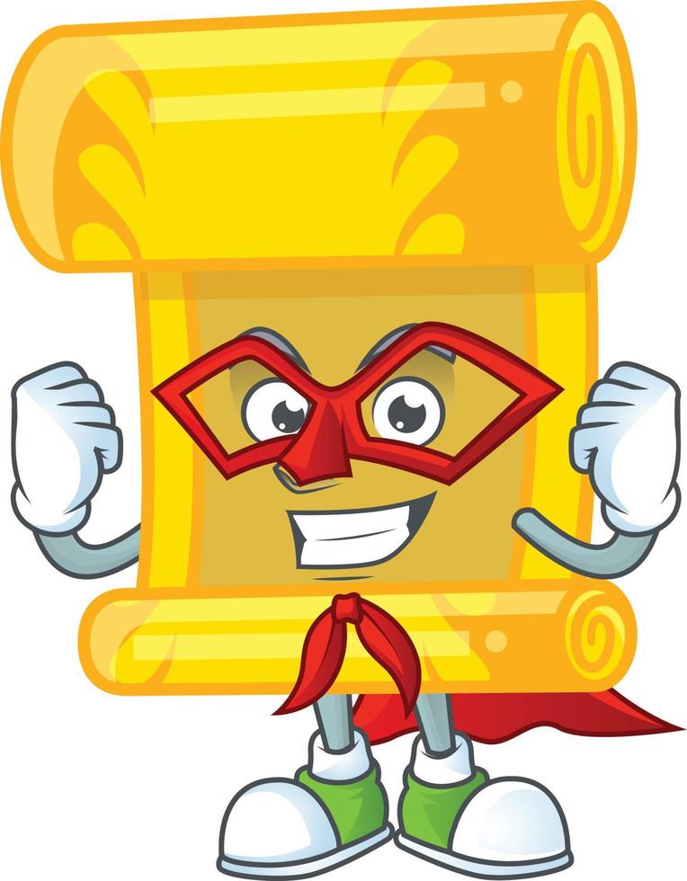 Chinese gold scroll cartoon character style vector