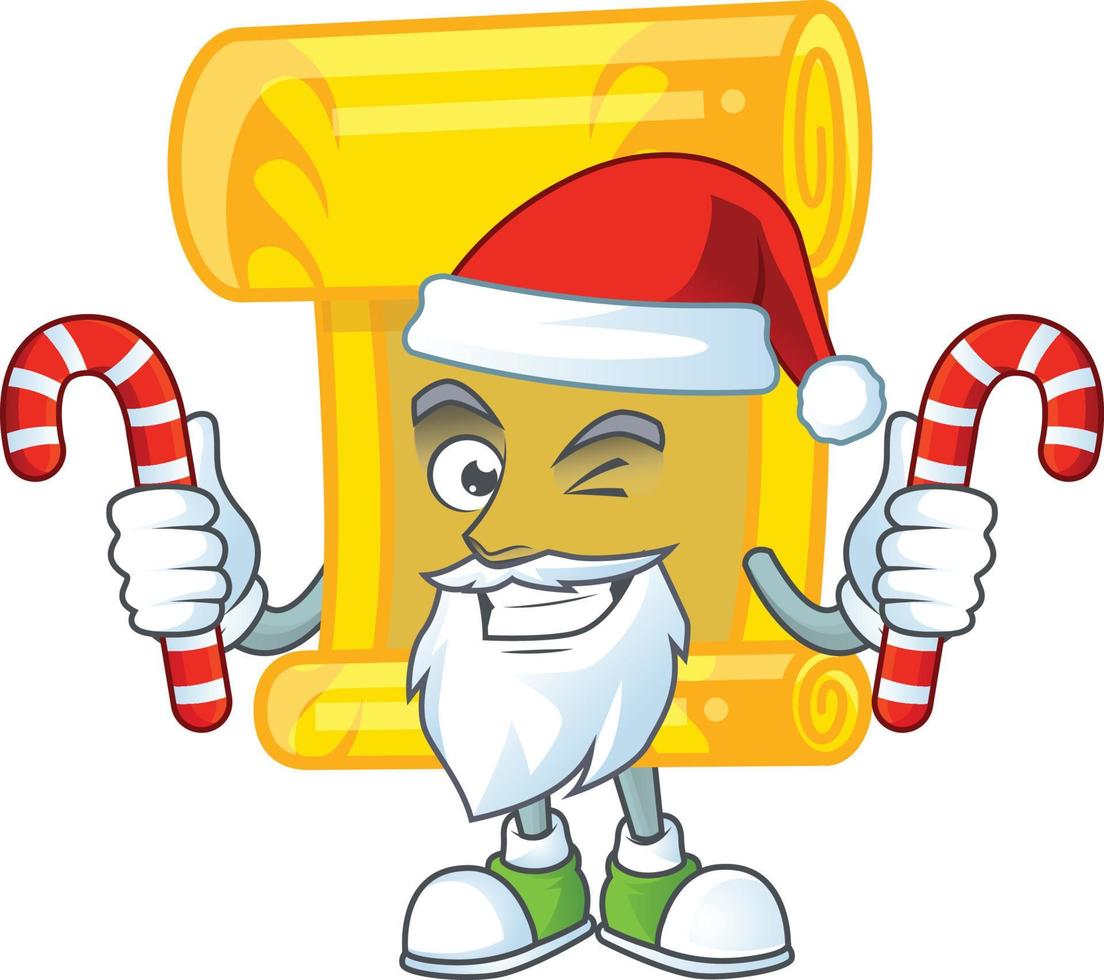Chinese gold scroll cartoon character style vector