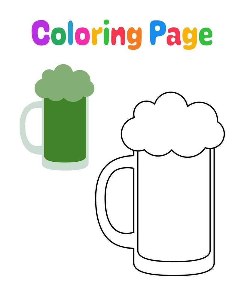 Coloring page with Beer for kids 20241110 Vector Art at Vecteezy