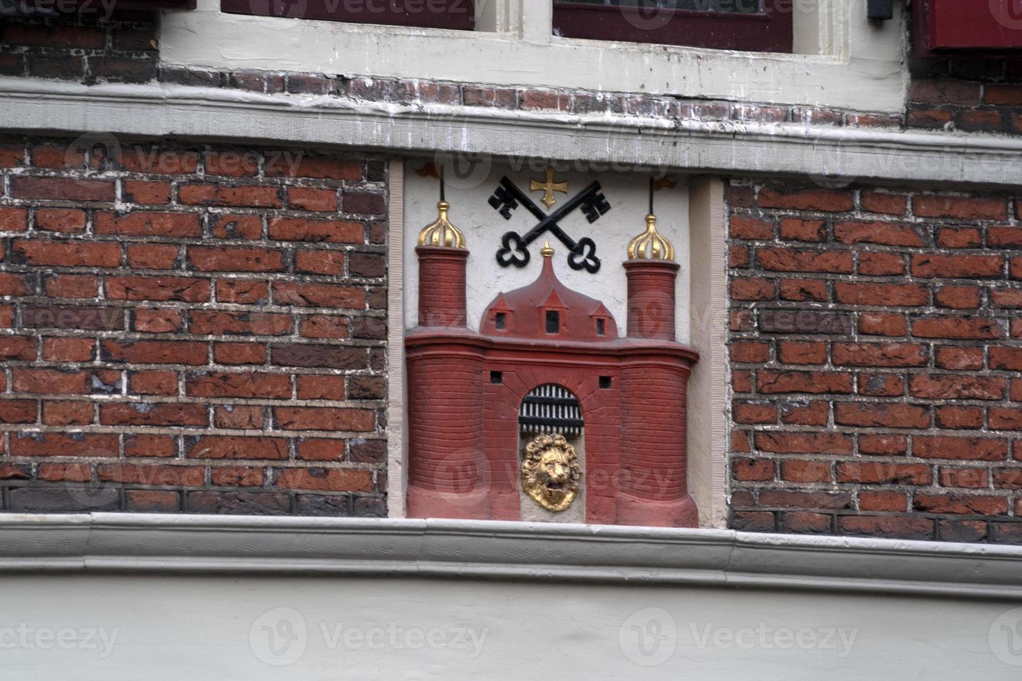 Amsterdam old town buildings photo