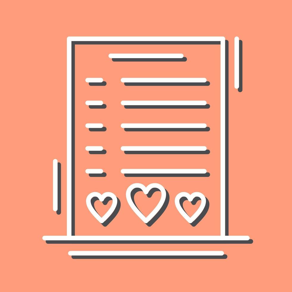 Wishlist Vector Icon