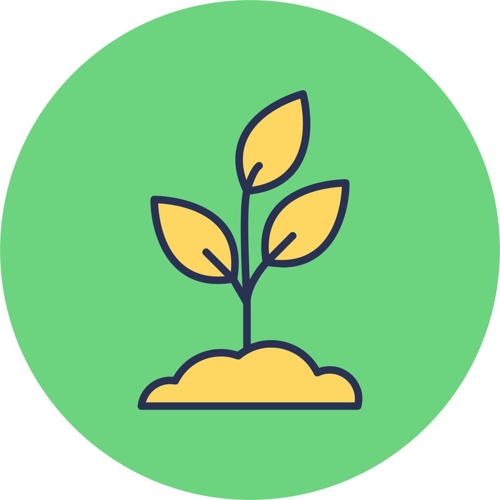 Plant Grows Vector Icon