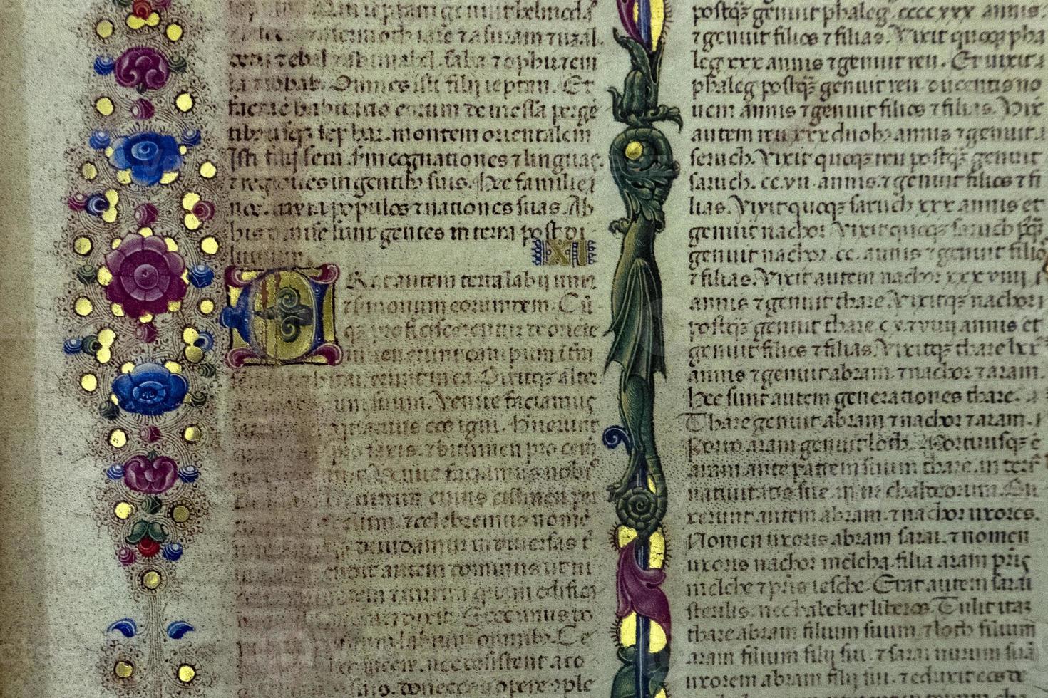 medieval book detail close up manuscript photo