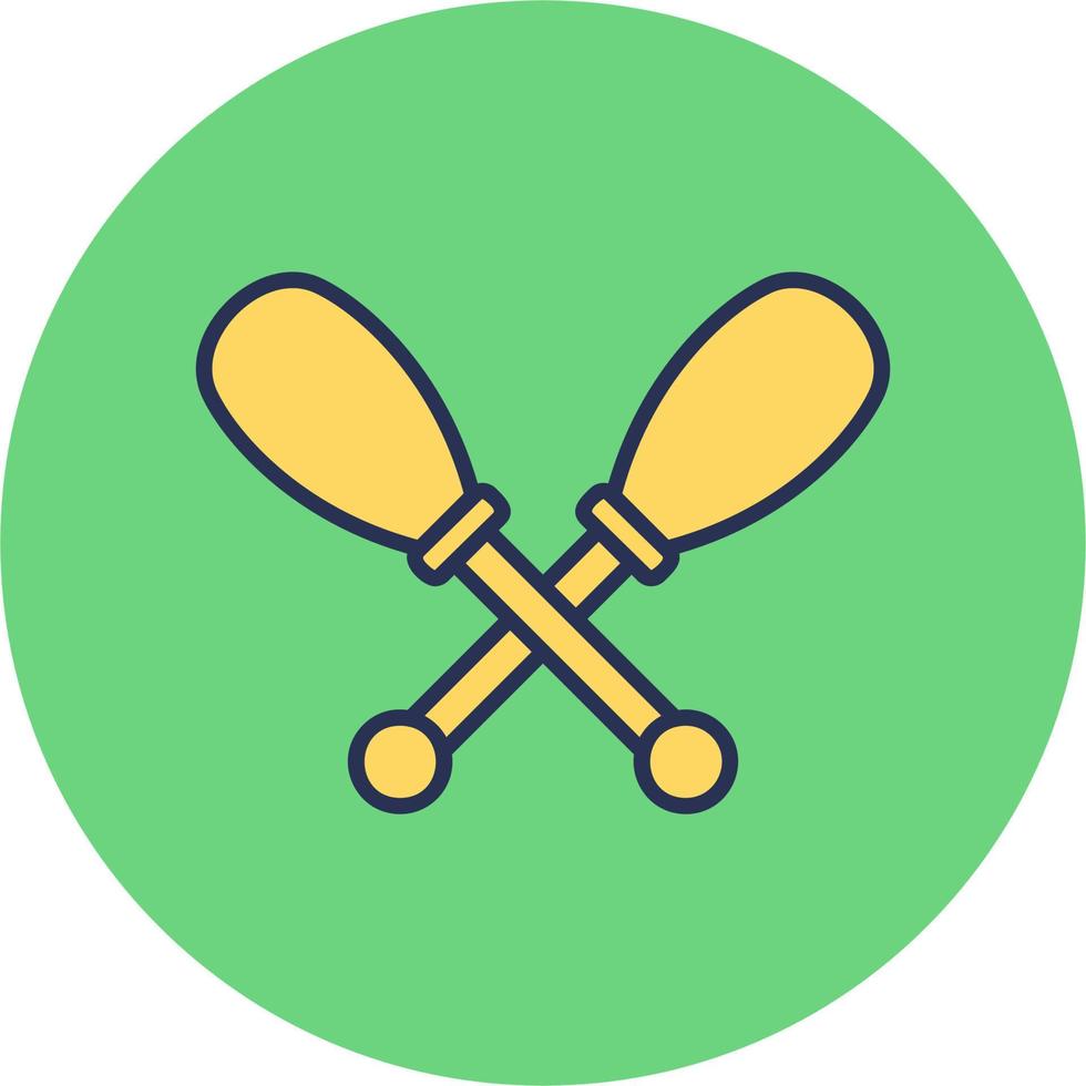 icono de vector de remos