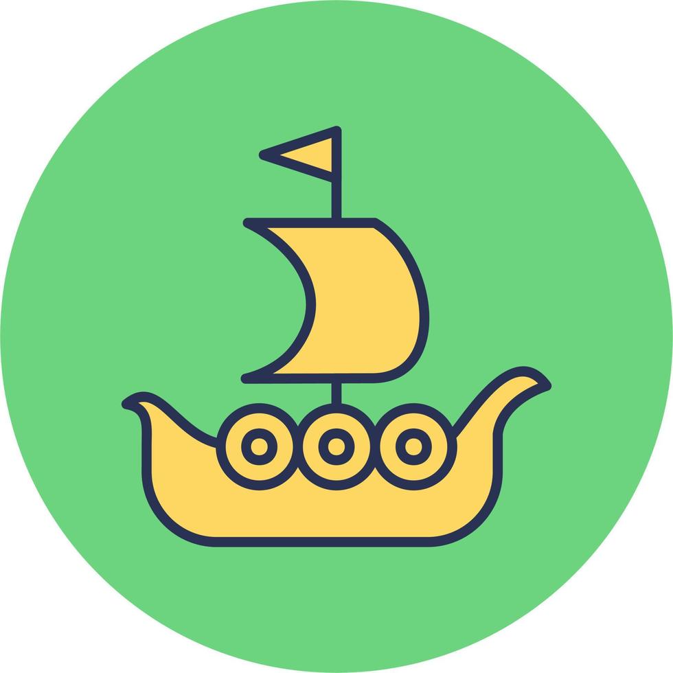 icono de vector de barco