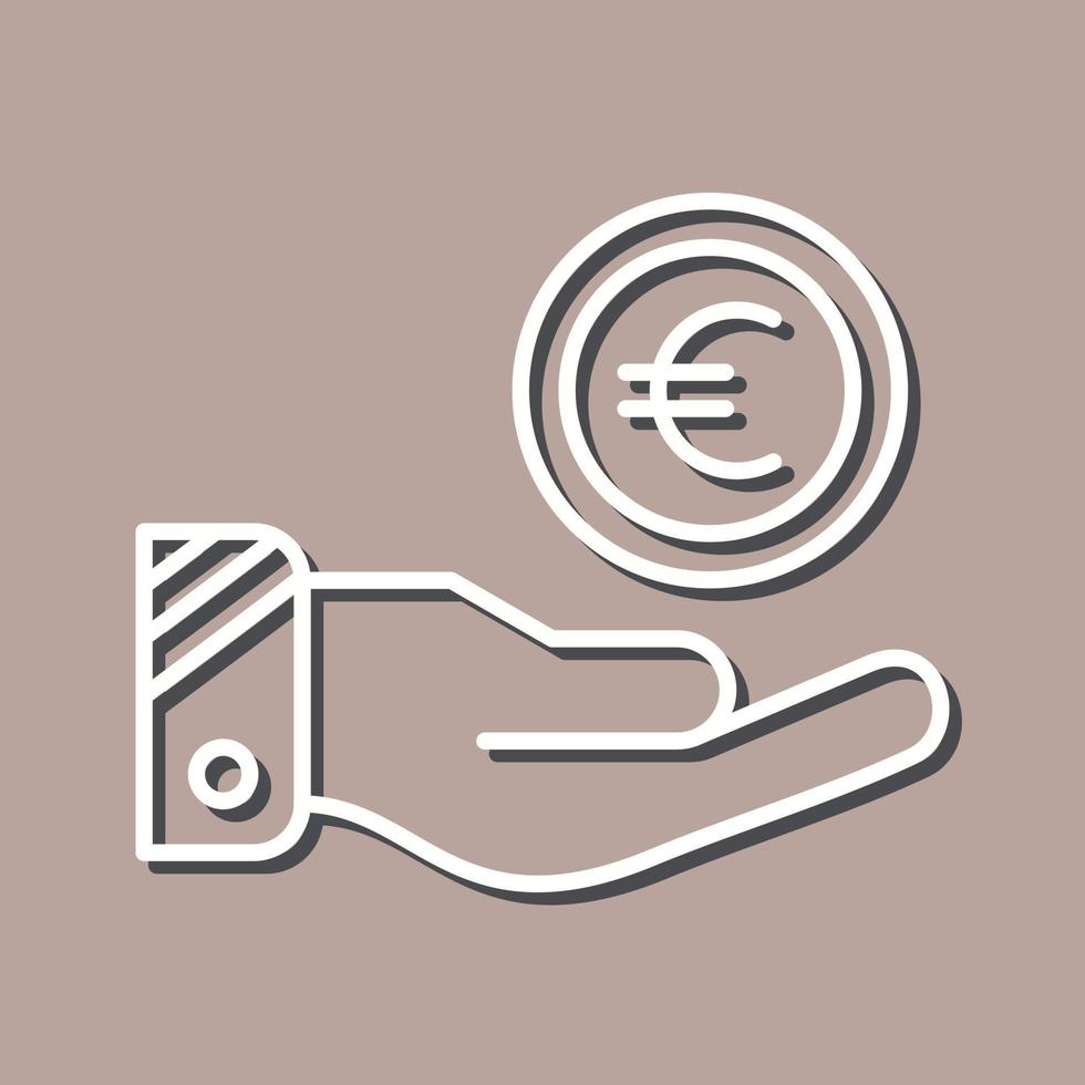 icono de vector de euro