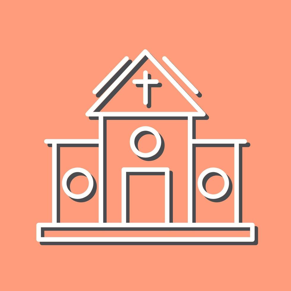 icono de vector de iglesia