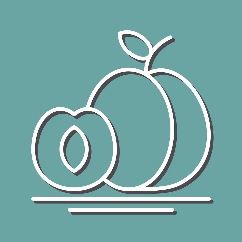 Apricot Vector Icon