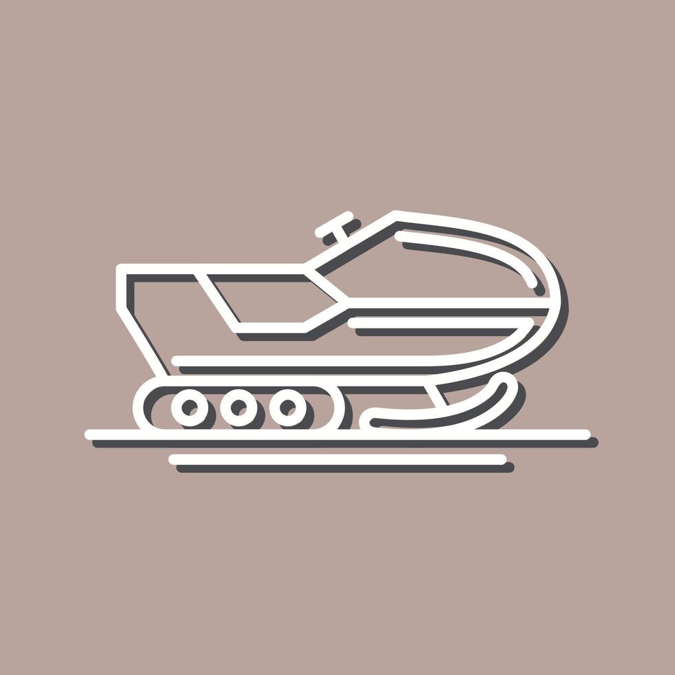 Snowmobile Vector Icon