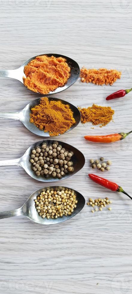 variety of dried spice photo