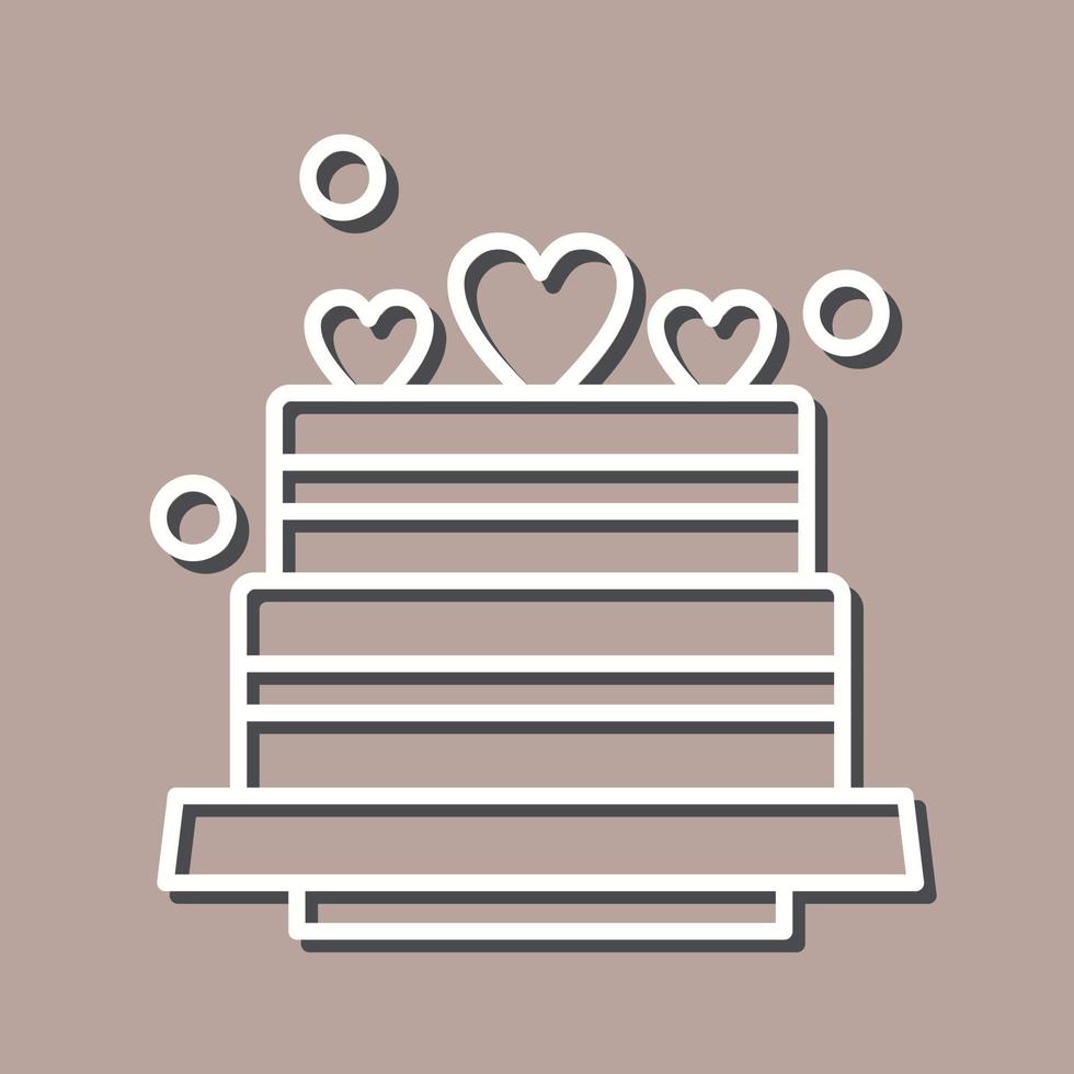 Wedding Cake Vector Icon