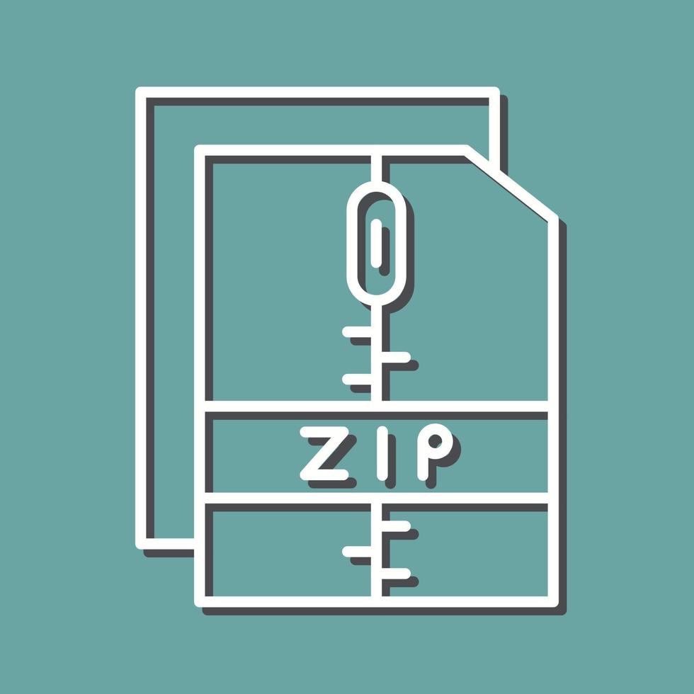 Zip File Vector Icon