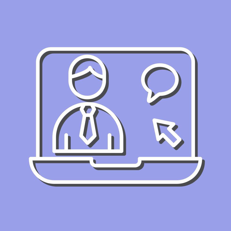Online Interview Vector Icon