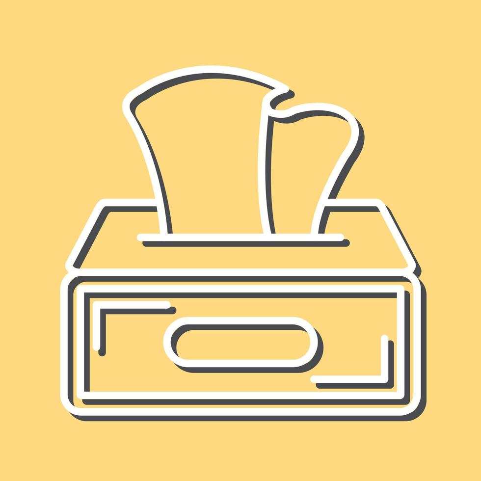 Tissue Box Vector Icon