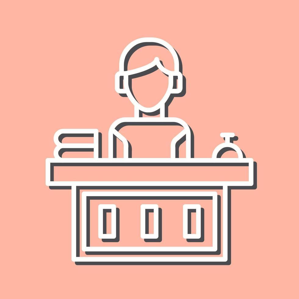 Office Reception Vector Icon