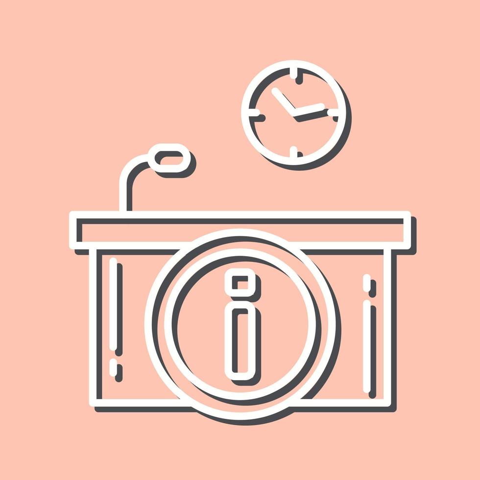 Information Desk Vector Icon