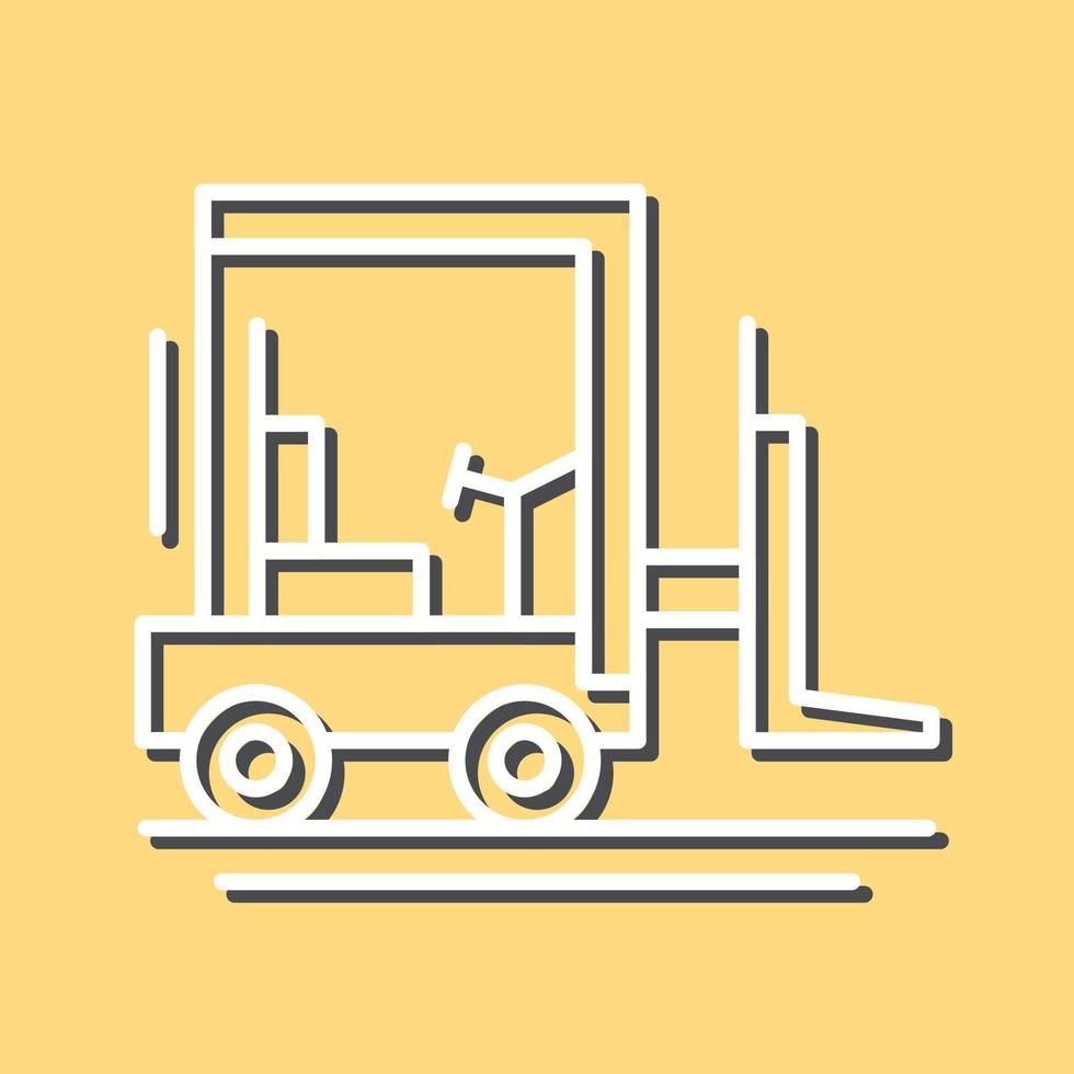 Forklift Vector Icon