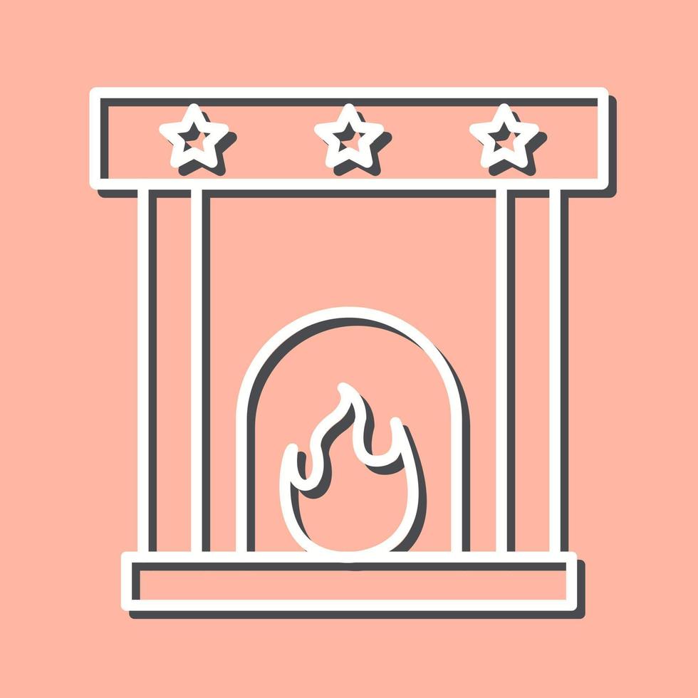 Fireplace Vector Icon