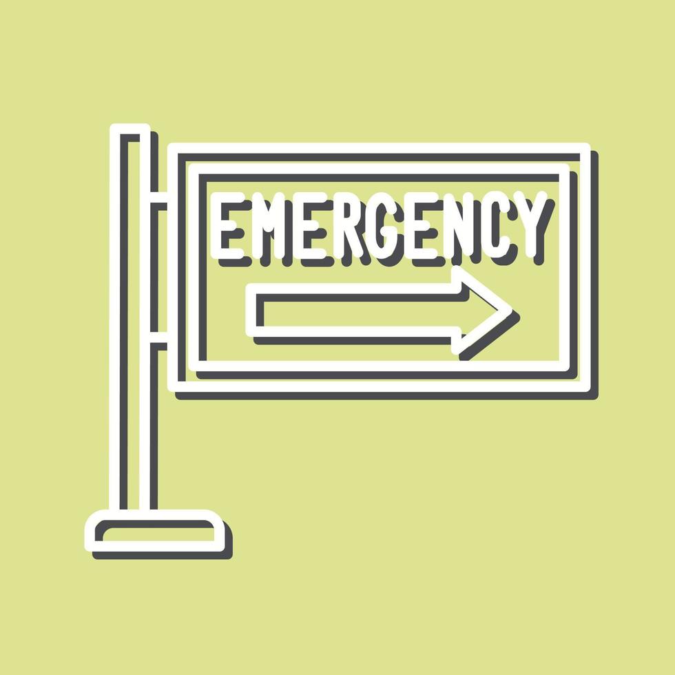 Emergency Sign Vector Icon