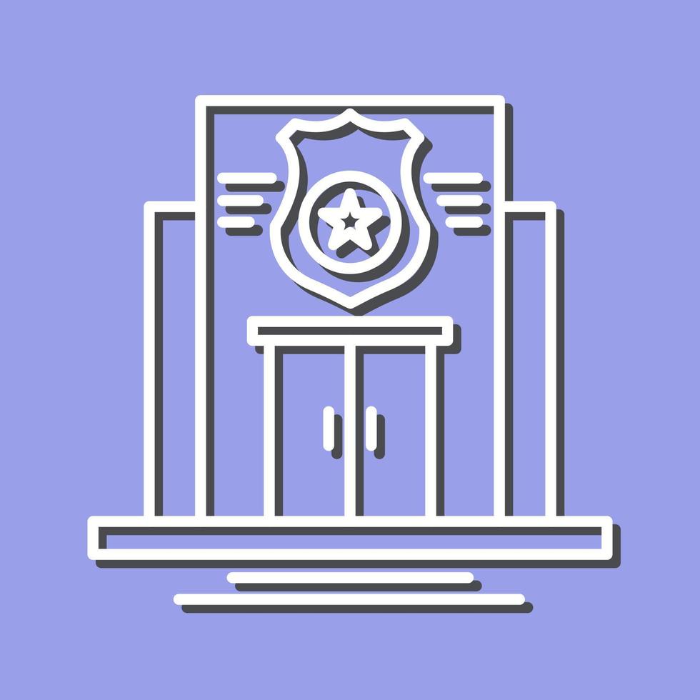 Police Station Vector Icon