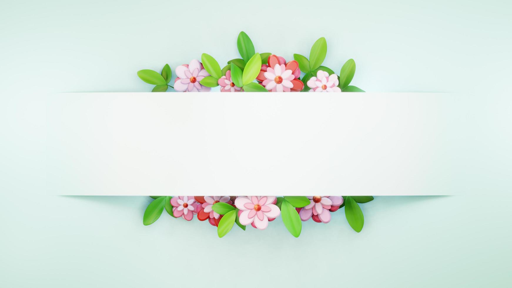 Flower Frame Background photo