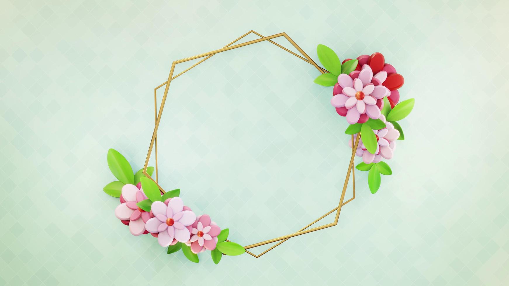 Flower Frame Background photo