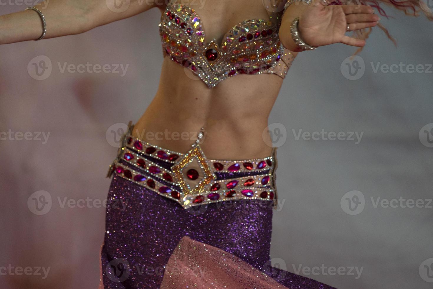 Oriental belly dancer beutiful move photo