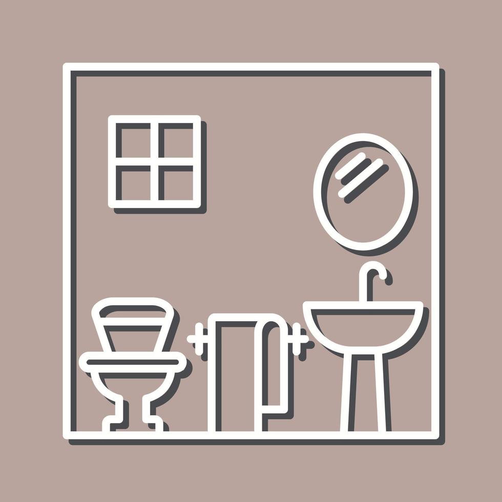 icono de vector de baño