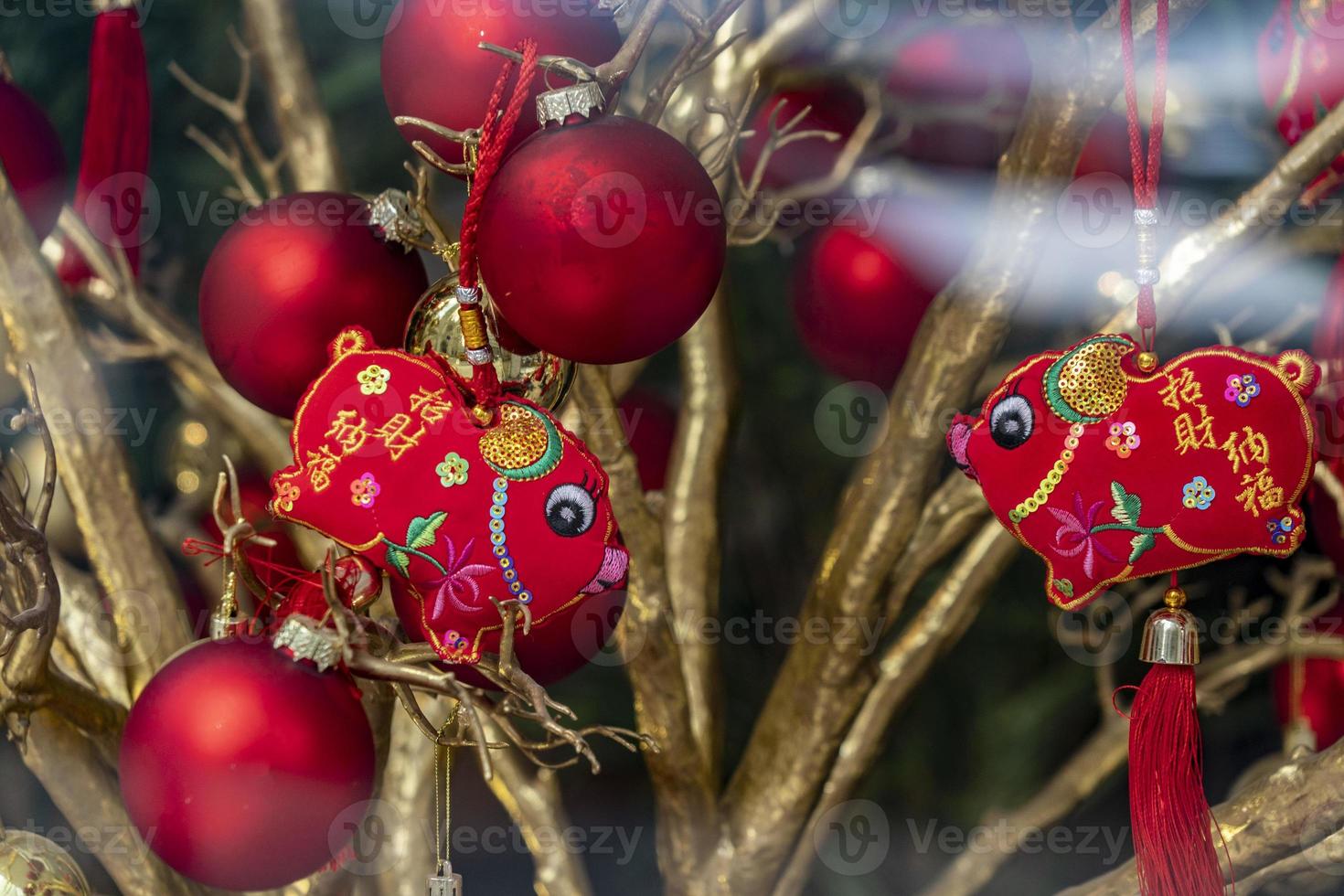 Chinese pig year 2019 symbol photo