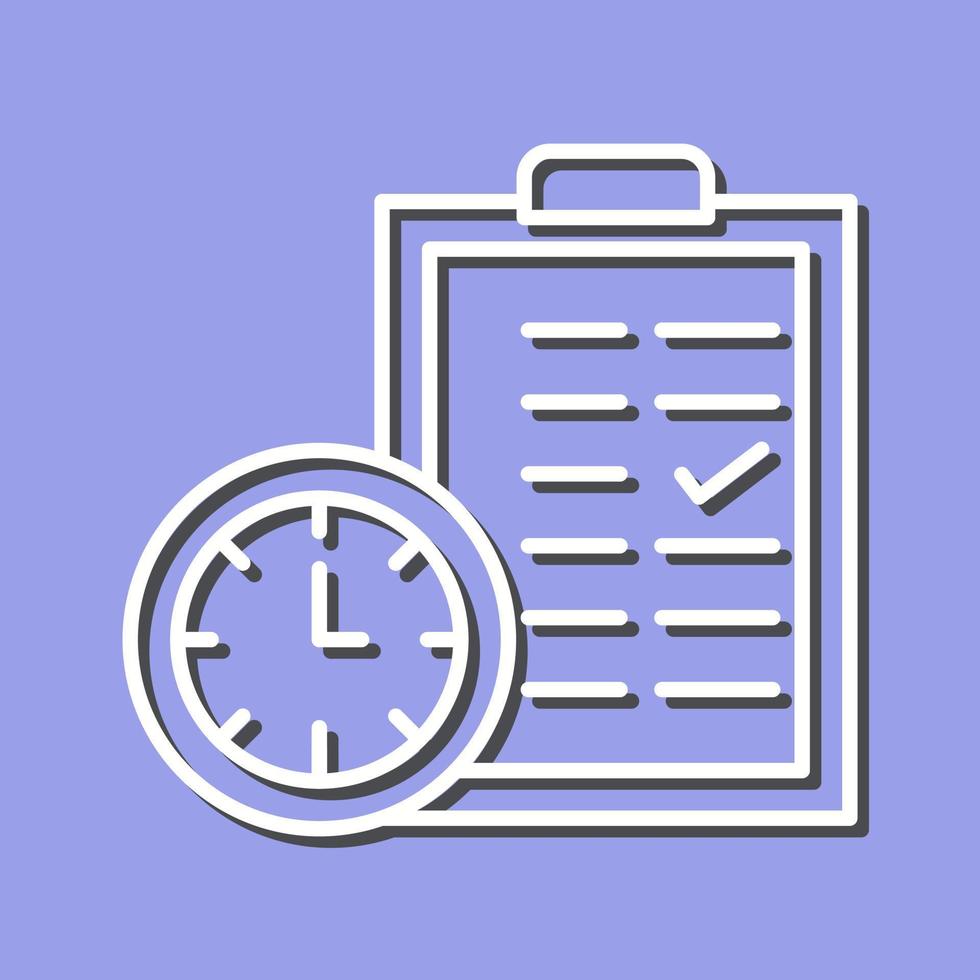 Time Planing Vector Icon