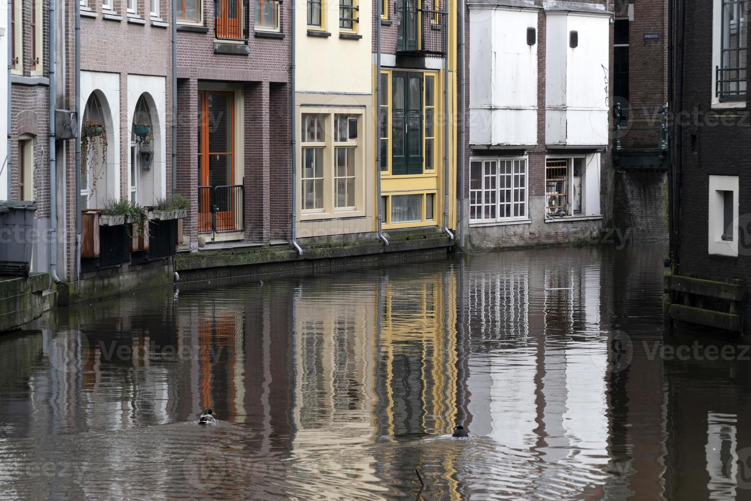 Amsterdam old town buildings photo