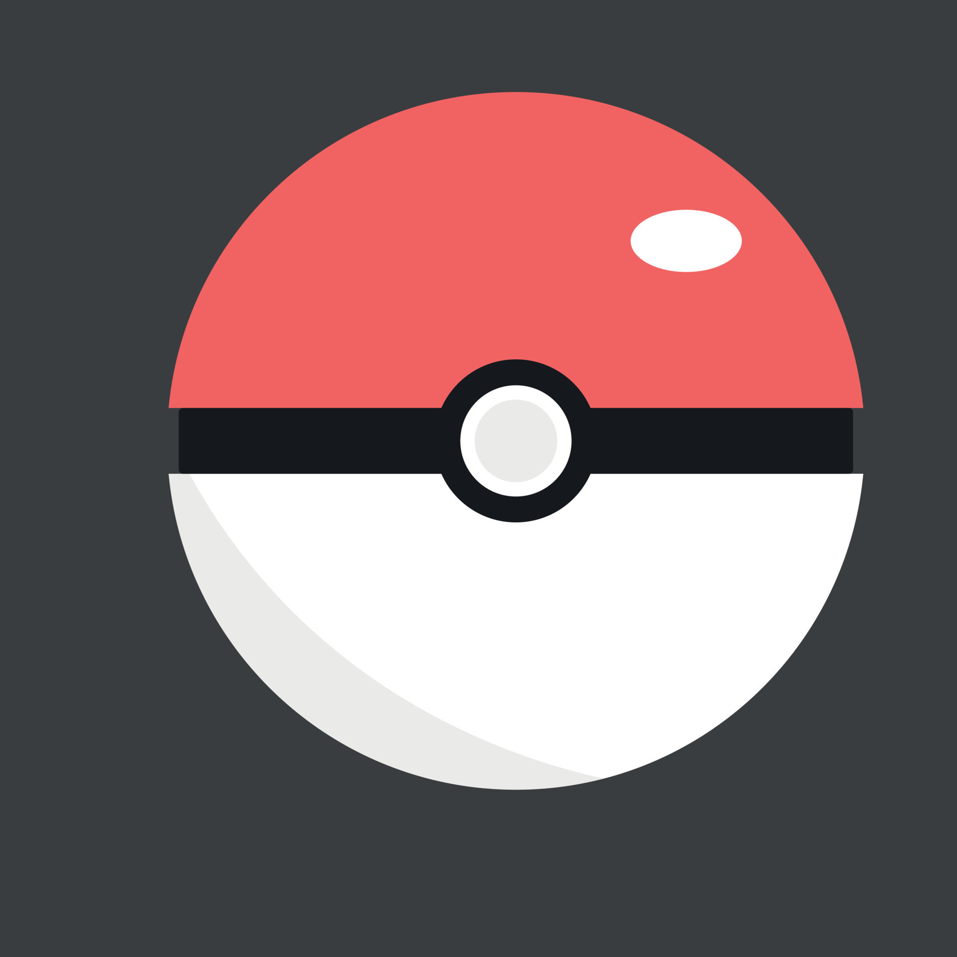 pokeball glyph icon 26999765 Vector Art at Vecteezy