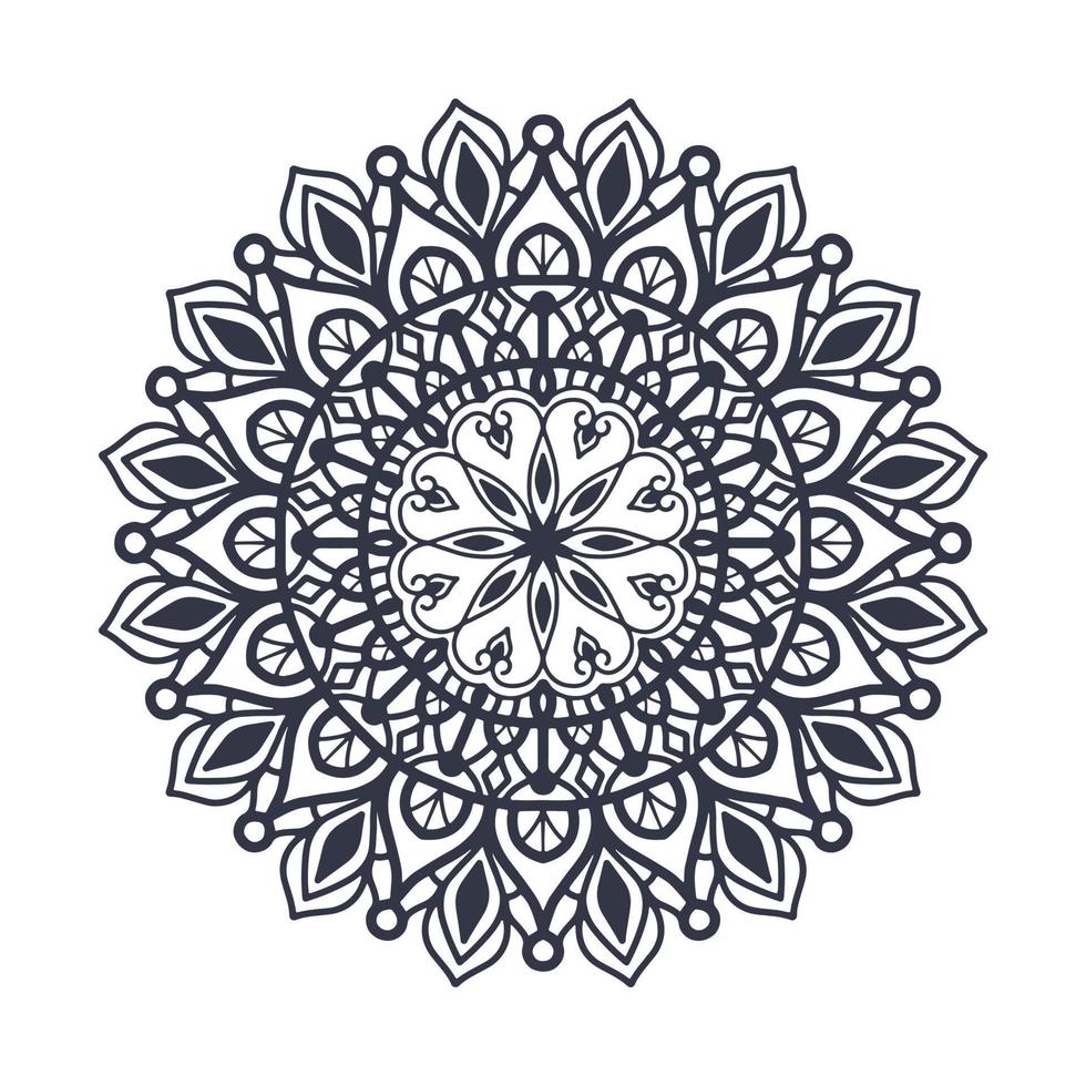 Laser cut Wedding indian Mandala template, vector