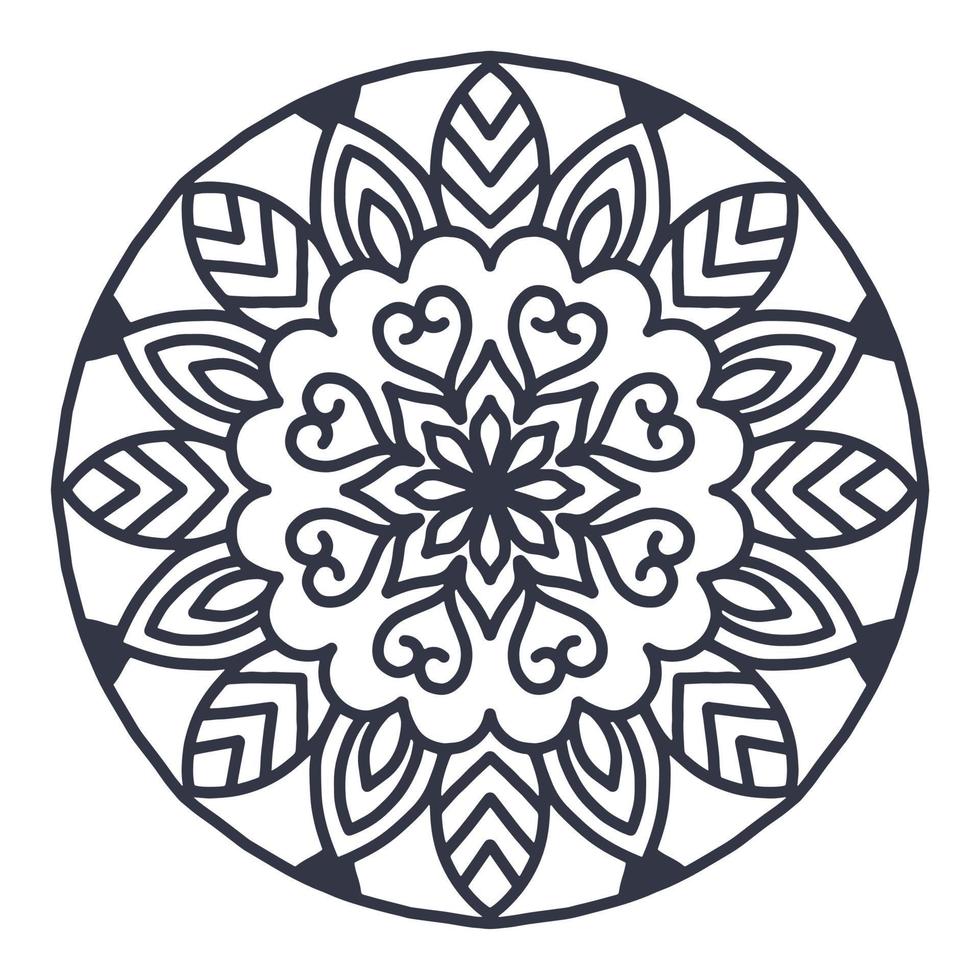 Laser cut Wedding indian Mandala template, vector