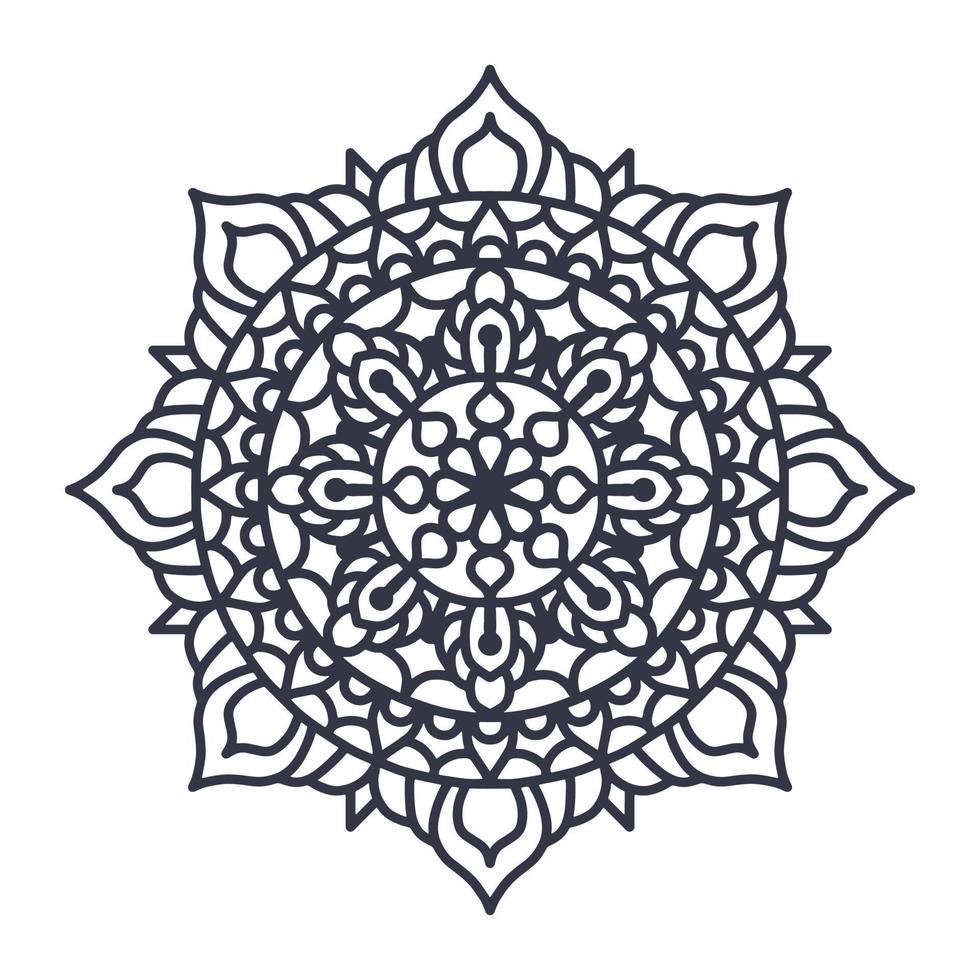 Laser cut Wedding indian Mandala template, vector