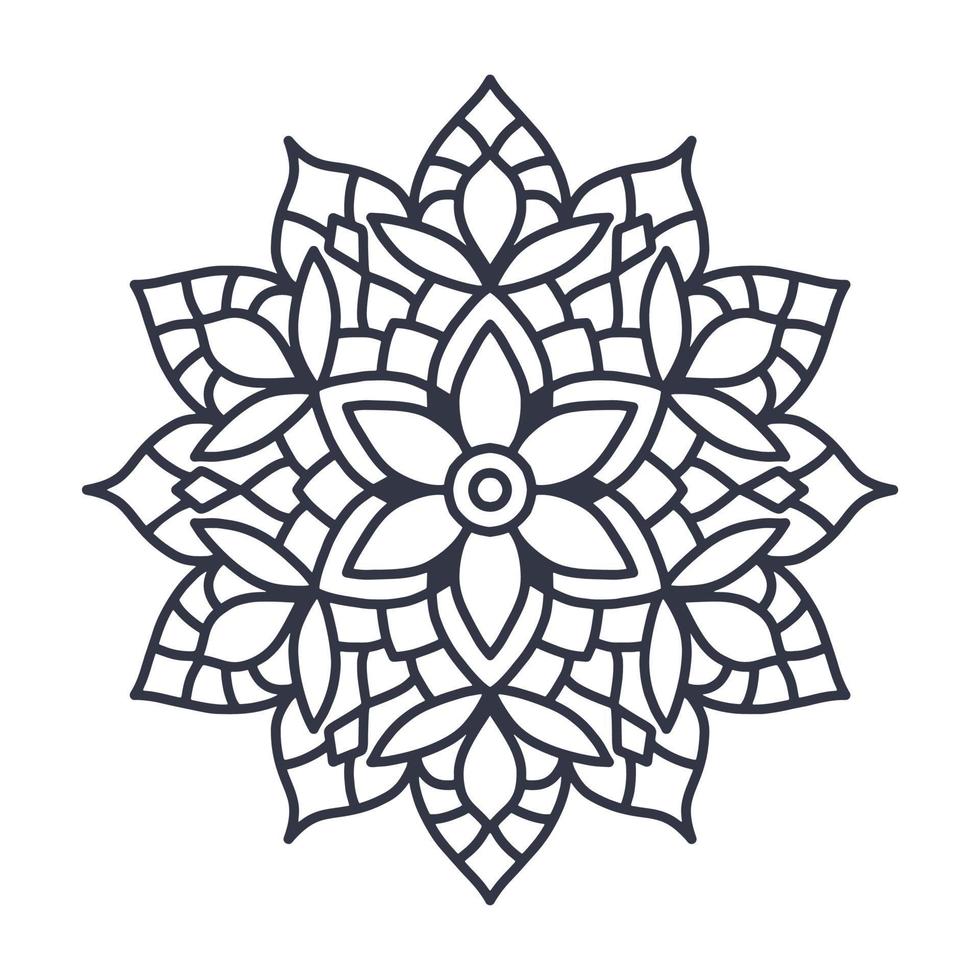 Laser cut Wedding indian Mandala template, vector